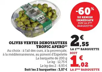 Bi1 Olives vertes denoyautees tropic apero offre