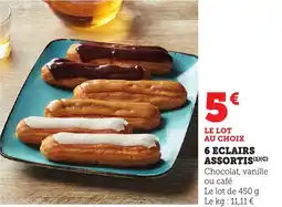 Bi1 6 eclairs assortis offre