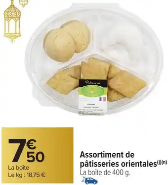 Carrefour Market Assortiment de pâtisseries orientales offre