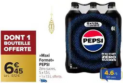 Carrefour Market Maxi Format PEPSI offre