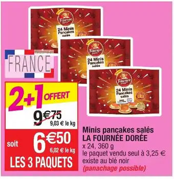 Minis pancakes salé La Fournée Dorée