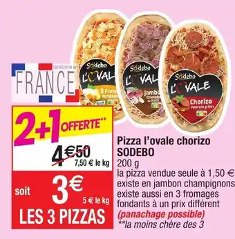 Migros Pizza l'ovale chorizo offre