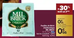 Carrefour Market Feuilles de Brick L'Authentique MIL BRICK offre