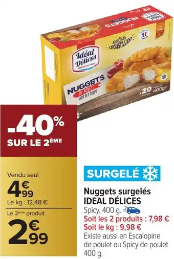 Carrefour Market Nuggets surgelés IDEAL DÉLICES offre