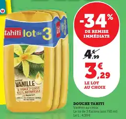 Super U Douche tahiti offre