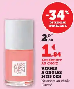 Super U Vernis a ongles miss den offre