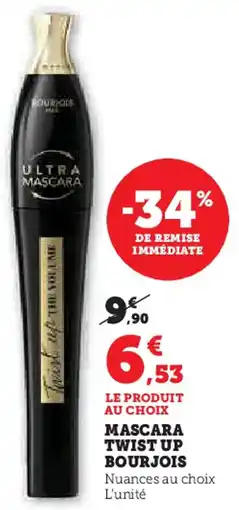 Super U Mascara twist up bourjois offre