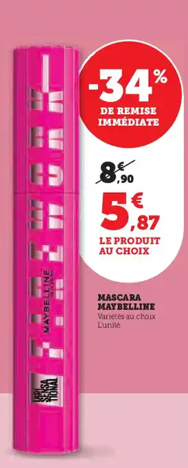 Super U Mascara maybelline offre