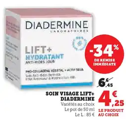 Super U Soin visage lift+ diadermine offre