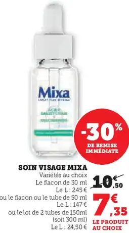 Super U Soin visage mixa offre