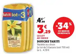 Super U Douche tahiti offre