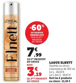 Super U Laque elnett offre