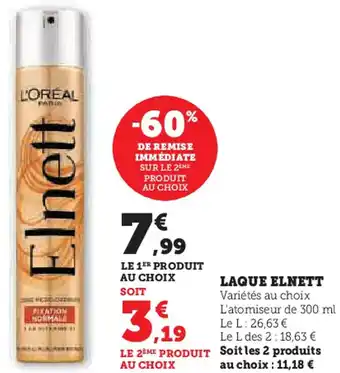 Super U Laque elnett offre