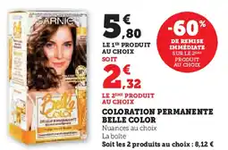 Super U Coloration permanente belle color offre