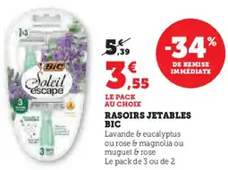 Super U Rasoirs jetables bic offre