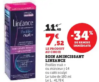 Super U Soin amincissant lineance offre