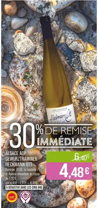 Match HECKMANN OTT Alsace aop gewurztraminer offre