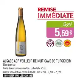 Match Cave de turckheim Alsace AOP veilleur de nuit offre