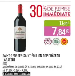 Match CHATEAU LABATTUT Saint-georges-saint-émilion aop offre