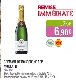 Match MOILLARD Crémant de bourgogne aop offre