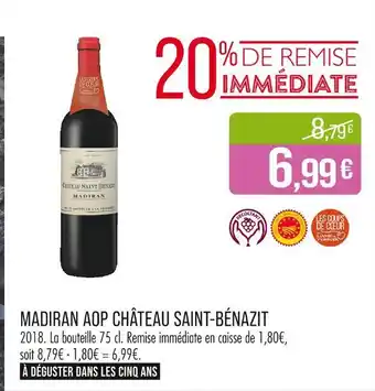 Match Madiran aop château saint-bénazit offre