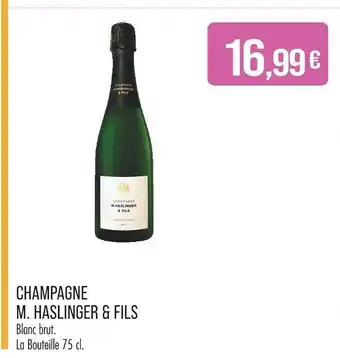 Match M. HASLINGER & FILS Champagne offre