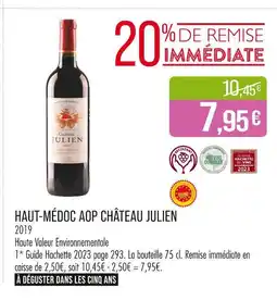 Match Château Julien HAUT-MÉDOC AOP offre