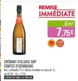 Match COMTES D'ISENBOURG Crémant d'alsace AOP offre