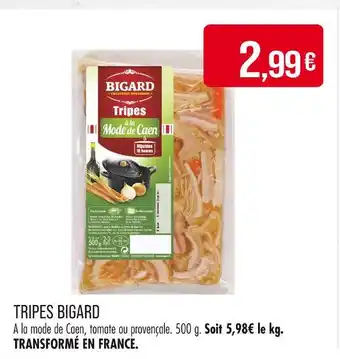 Match BIGARD Tripes offre