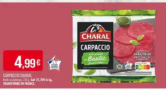 Match CHARAL Carpaccio offre