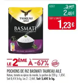 Match Taureau Ailé Pochons de riz basmati offre