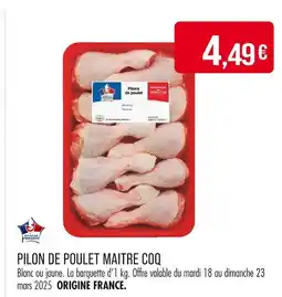 Match Pilon de poulet offre