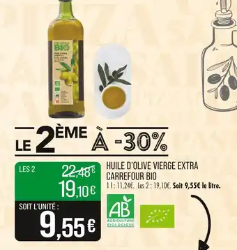 Match Carrefour Bio Huile d'olive vierge extra offre