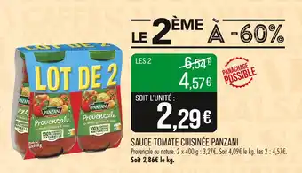 Match Panzani Sauce Tomate Cuisinée offre