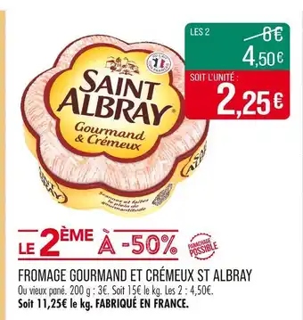 Match ST ALBRAY Fromage gourmand et crémeux offre