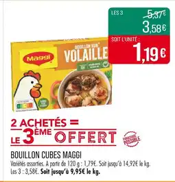 Match MAGGI Bouillon cubes offre