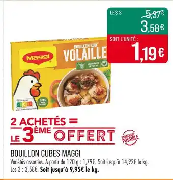 Match MAGGI Bouillon cubes offre