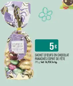 Match ESPRIT DE FÊTE Sachet d'œufs en chocolat panachés offre