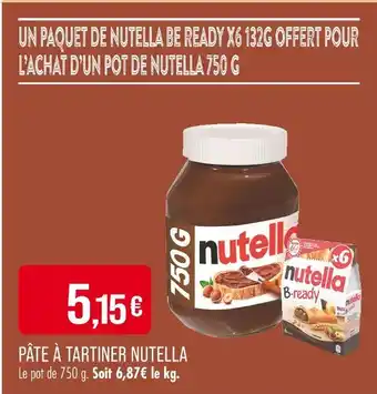 Match Nutella Pâte à tartiner offre