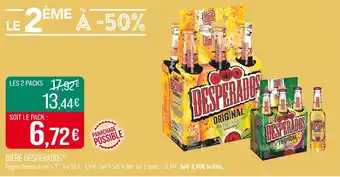 Match DESPERADOS Bière offre