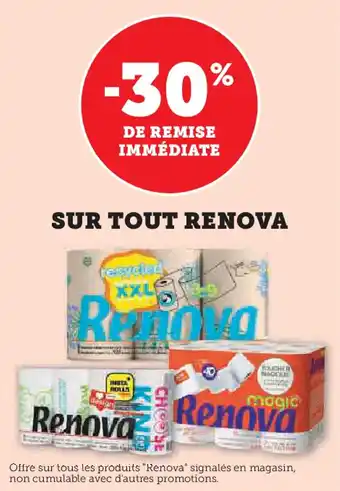 Super U Sur tout renova offre