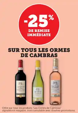 Super U Sur tous les ormes de cambras offre