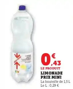 Super U Limonade prix mini offre