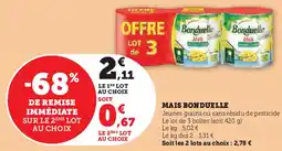 Super U Mais bonduelle offre