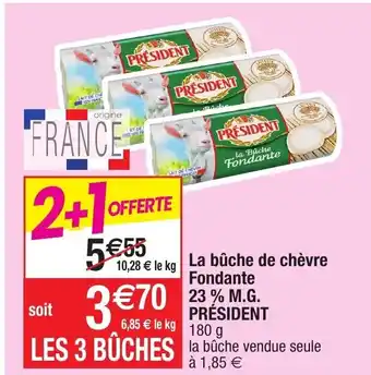 Migros La bûche de chèvre Fondante offre