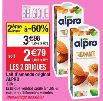 Migros Lait d'amande original offre