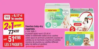 Migros Couches baby-dry offre