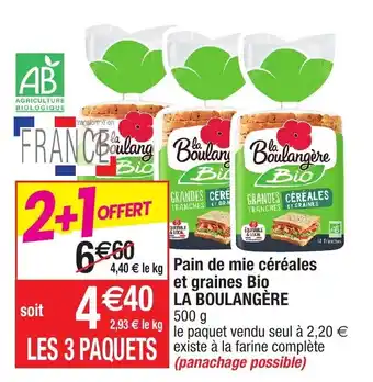 Migros Pain de mie céréales et graines Bio offre