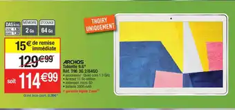 Migros Tablette 9.6 offre