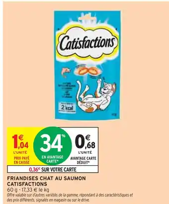 Intermarché CATISFACTIONS Friandises chat au saumon offre